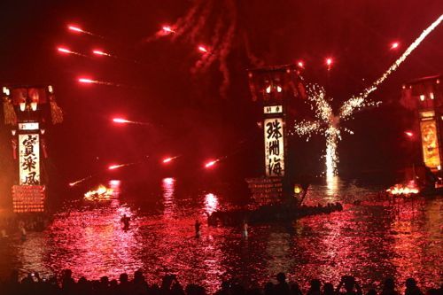 みさきのゑHAPPYになるブログ-キリコ花火